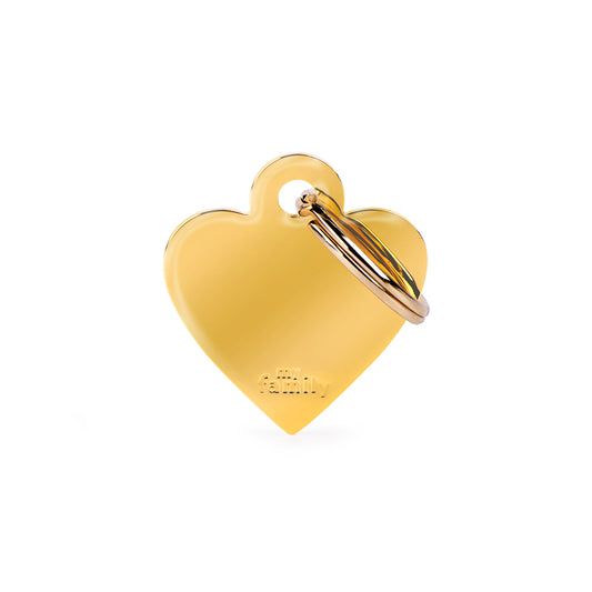 Placa Basic Corazón Pequeño Gold